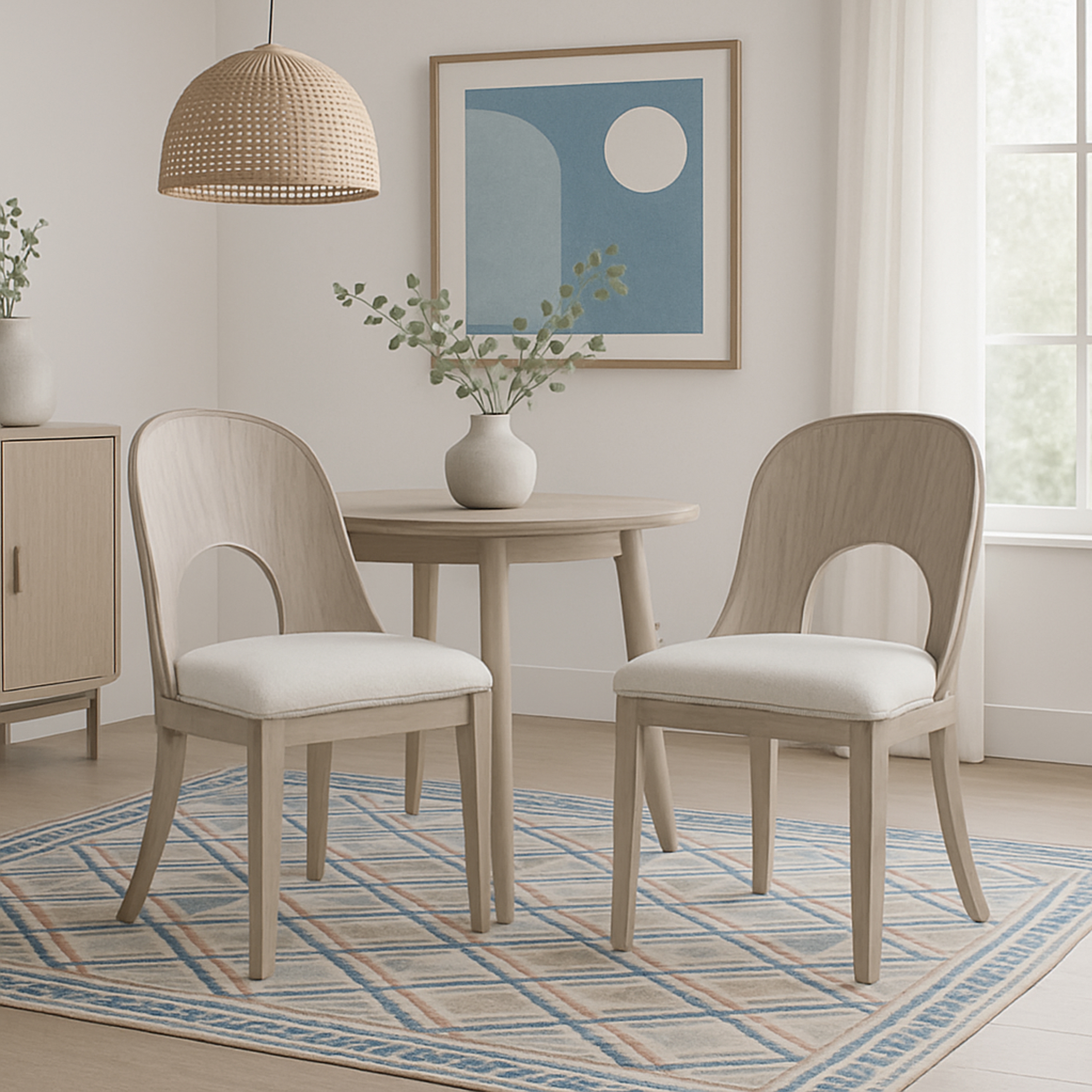 HH2 Home Home Creations Niamh Set of 2 Dining Chairs