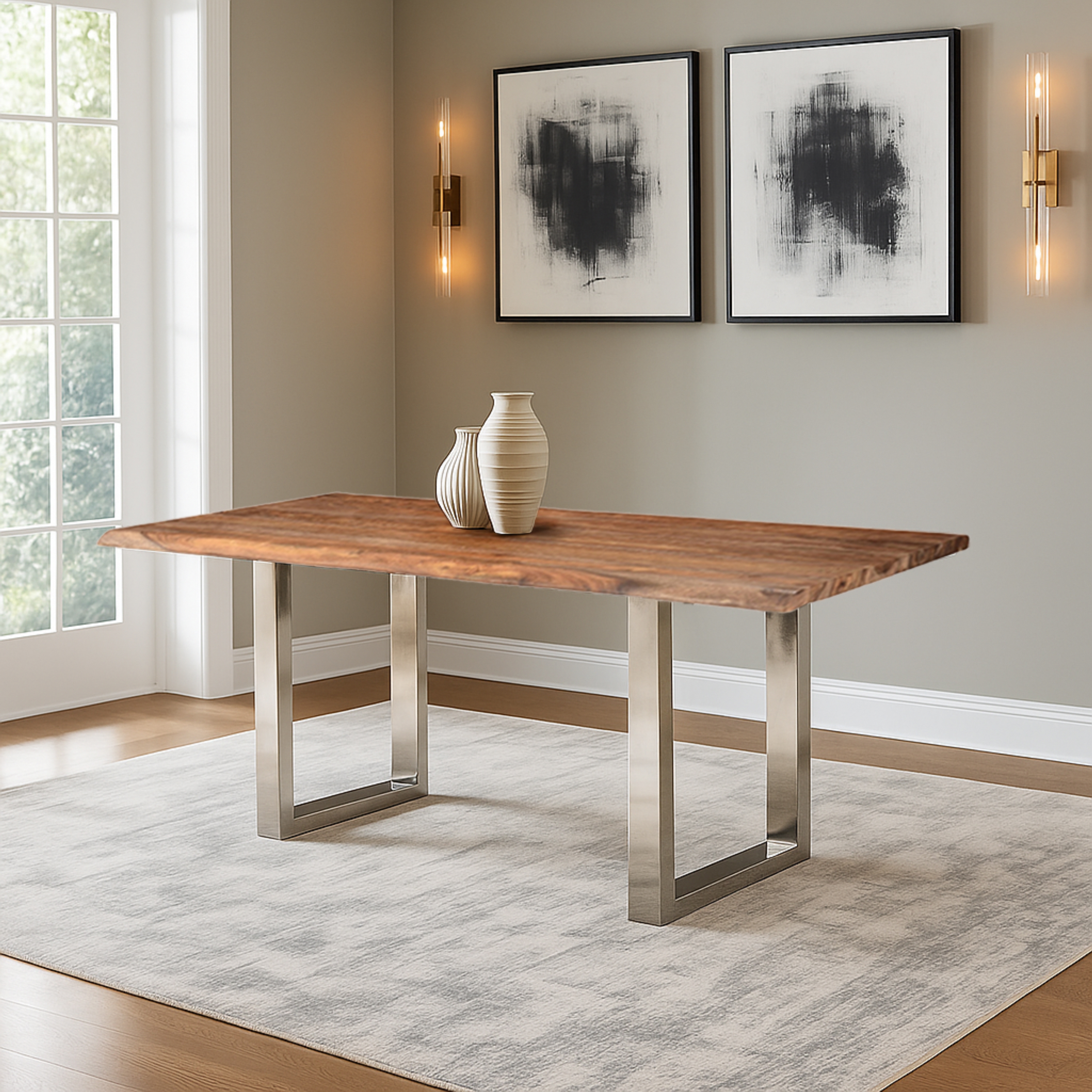 HH2 Home Home Creations Luxe Rectangular Dining Table