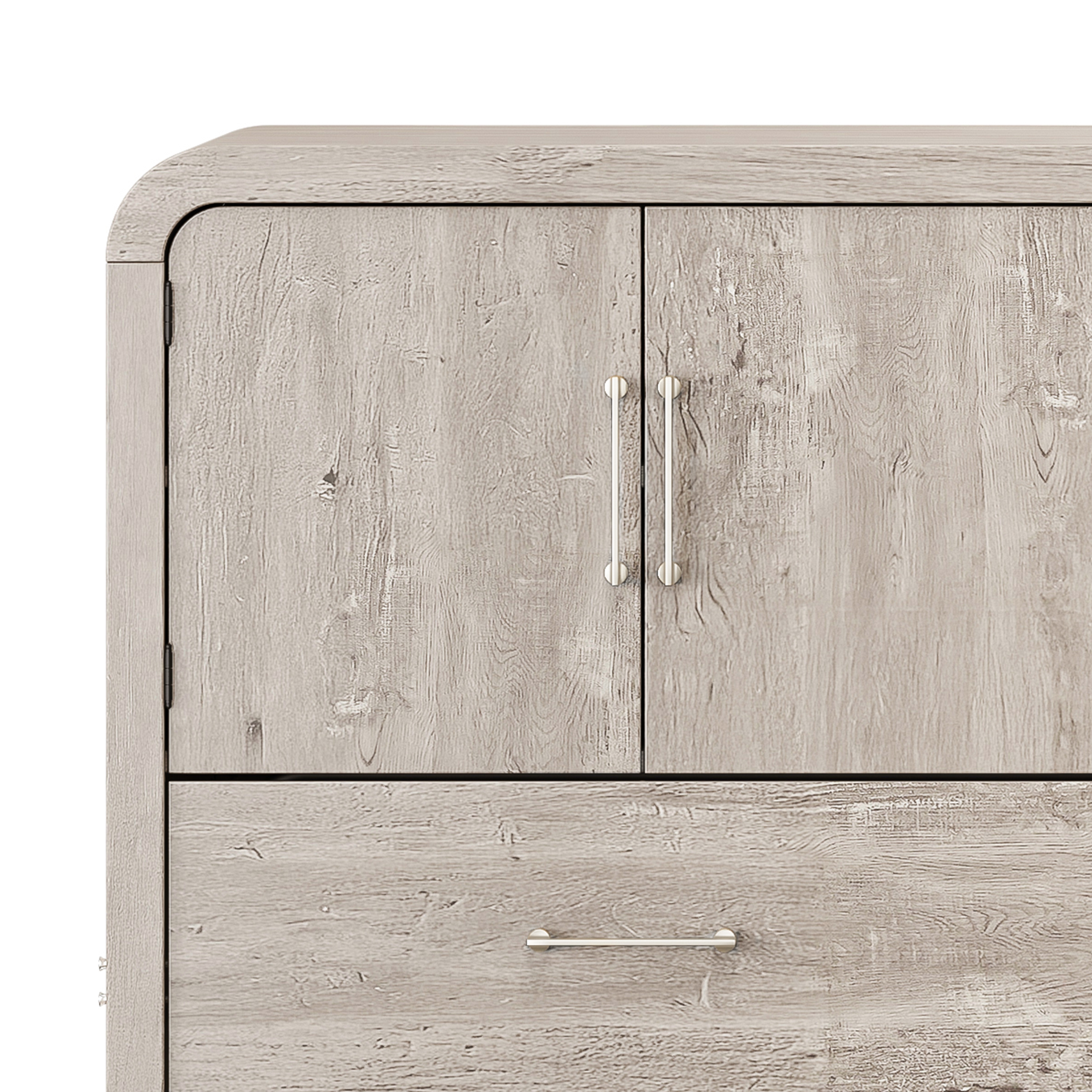 HH2 Home Juna 4-Door Console Cabinet Queen Bed