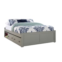 Pulse Wood Full Platform Bed with Storage