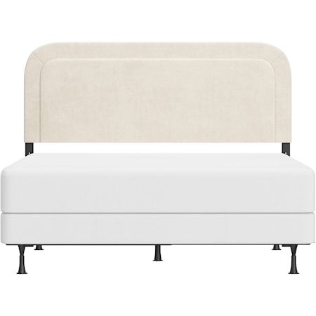 Renee Upholstered Full/Queen Adjustable Headboard with Frame