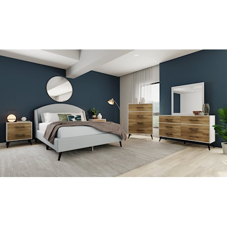 Mid-Century Modern 5-Piece Queen Bedroom Set