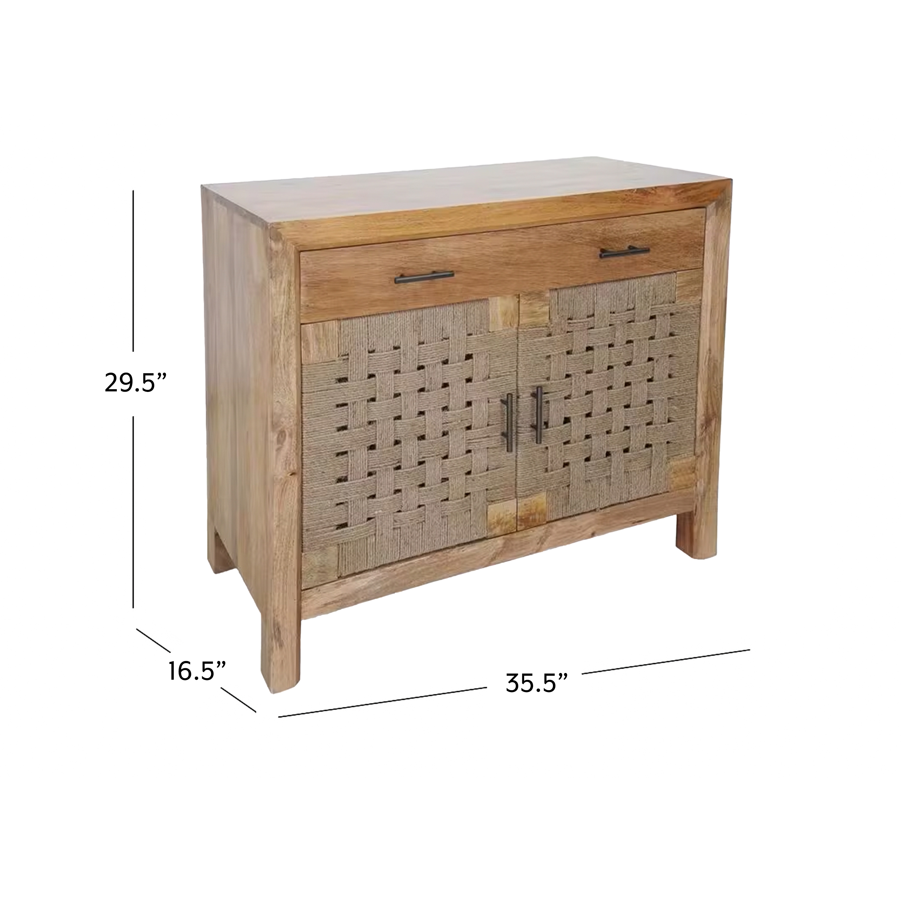 Two Door One Drawer Cabinet