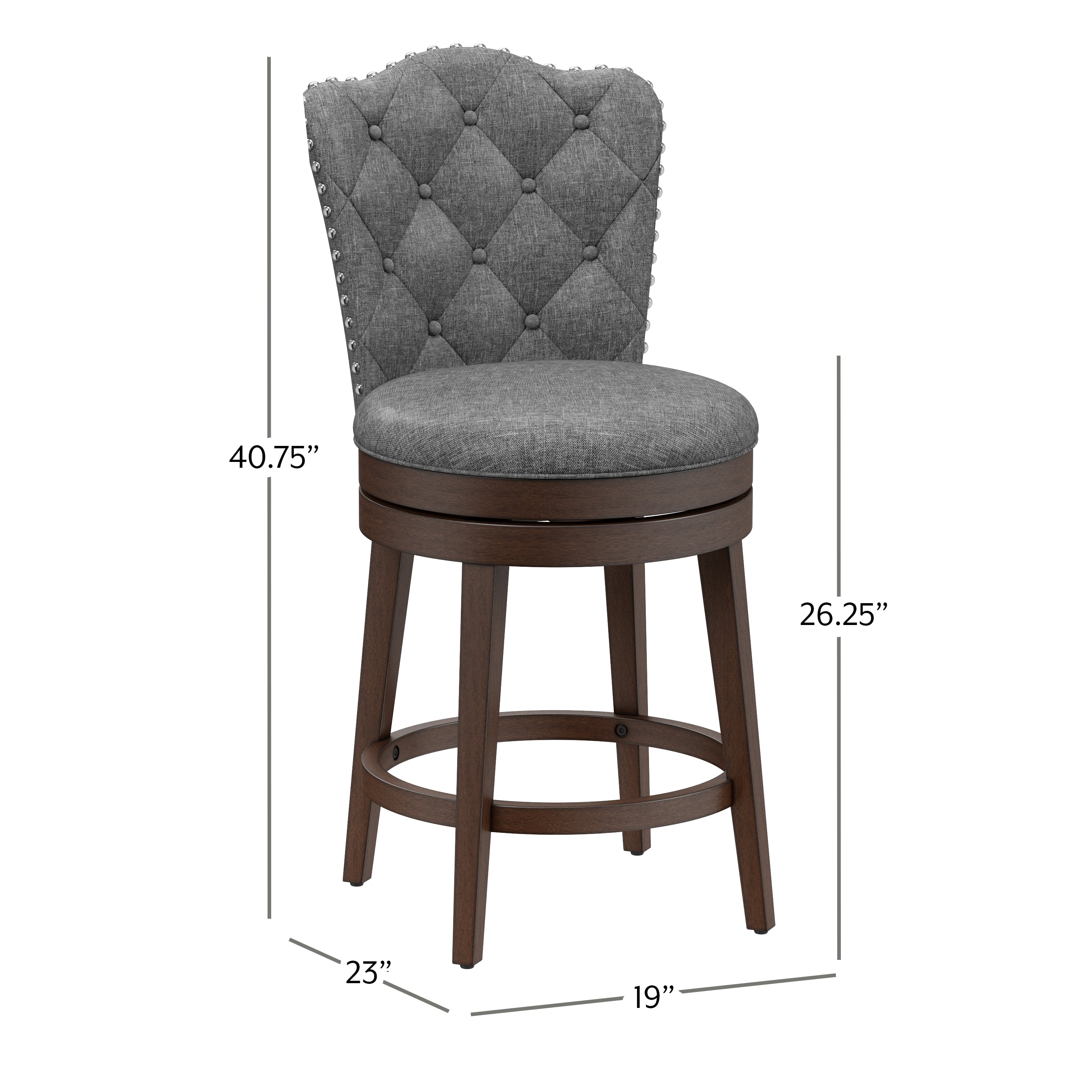 Hillsdale Edenwood 5945-827 Edenwood Wood Counter Height Swivel Stool ...