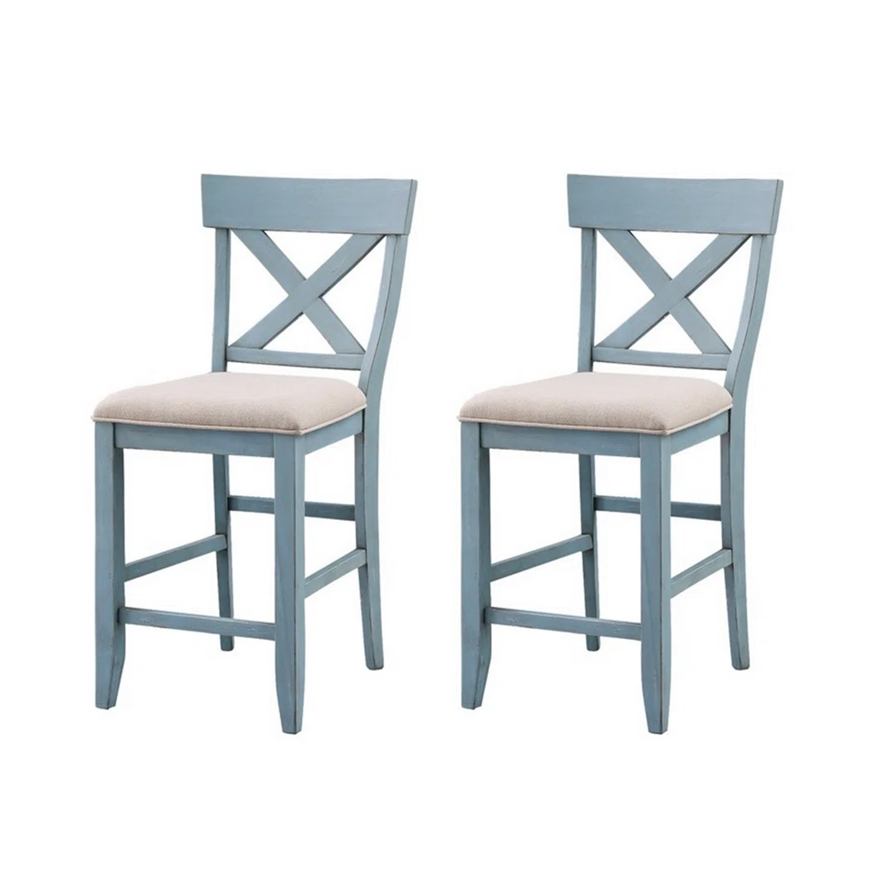 Set of 2 Counter Height Dining Stools