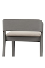 Hillsdale Dresden Contemporary Wooden Counter Stool with Upholstered Seat