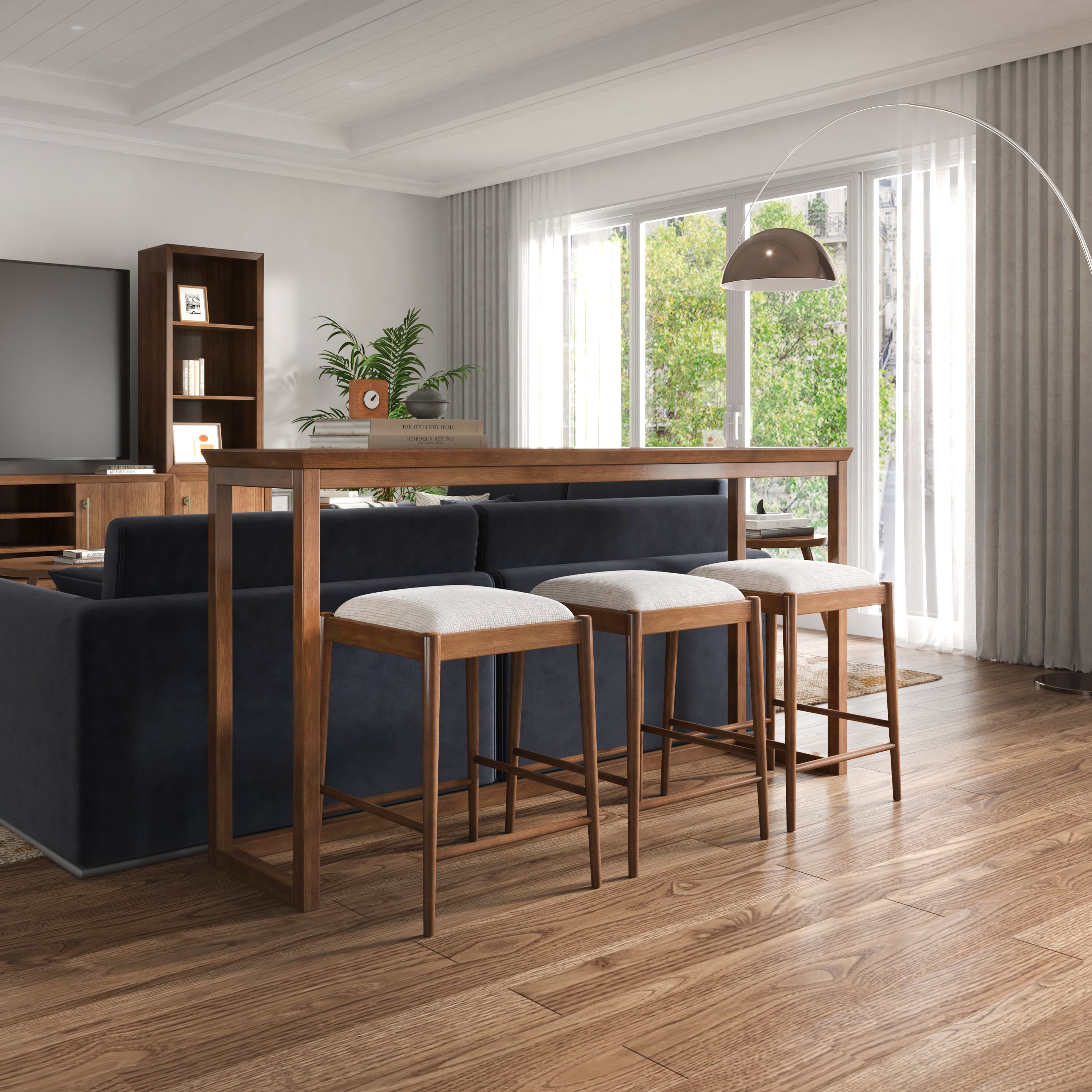 Hillsdale Margo Sofa Table with Stools