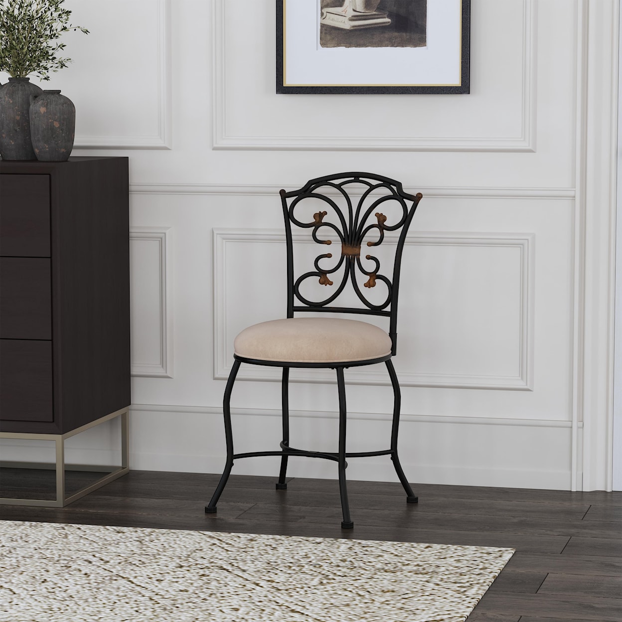 Hillsdale Sparta Vanity Stool