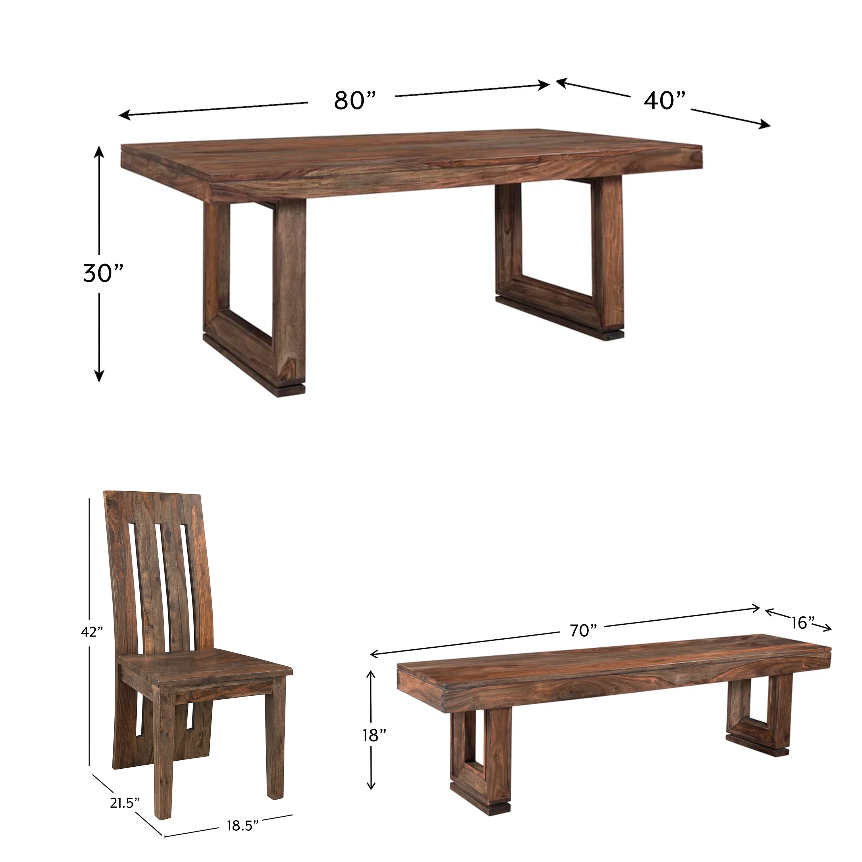 HH2 Home Home Creations Bellarose 6-Piece Dining Set