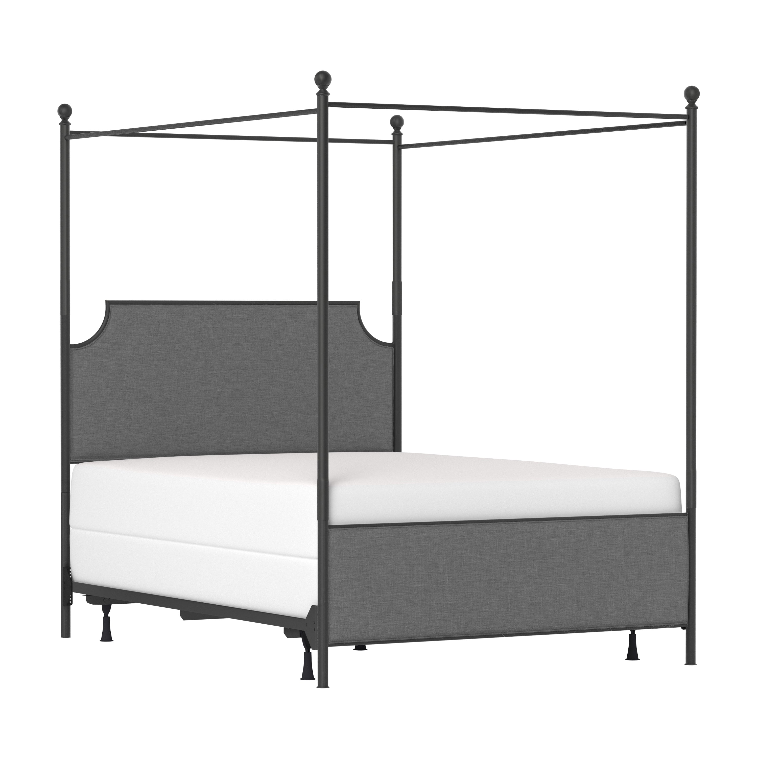 Hillsdale McArthur 2717BQC Queen Metal and Upholstered Canopy Bed