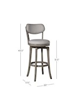 Hillsdale Sloan Contemporary Swivel Counter Stool