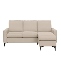 Contemporary Upholstered Reversible Chaise Sectional