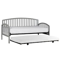 Traditional Twin Daybed with Roll Out Trundle