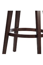 Hillsdale Mid-City Mid-City Upholstered Wood Swivel Counter Height Stool