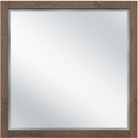 Hillsdall Holborn Wood Decorative Framed Mirror, Driftwood Brown