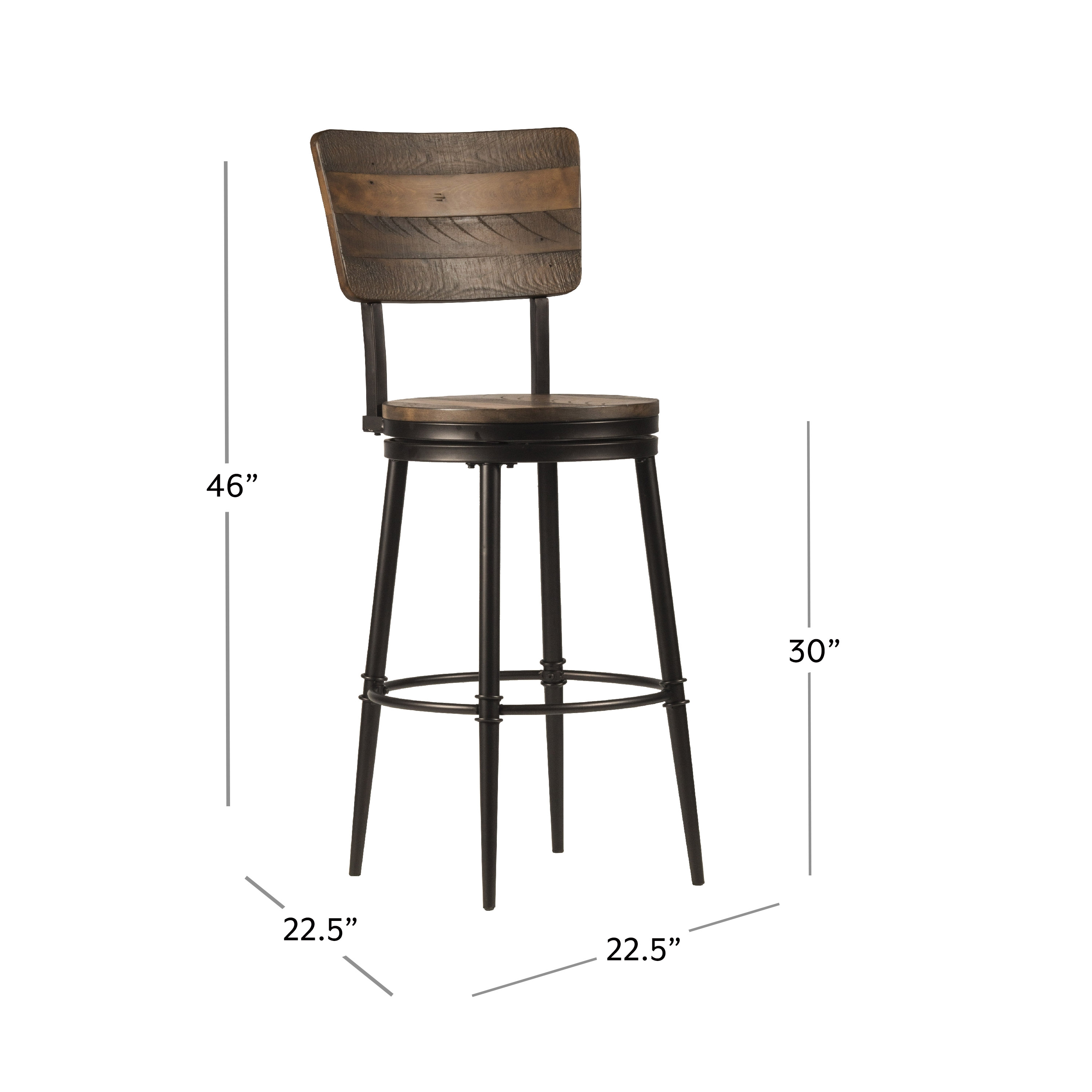 HH2 Home Jennings Swivel Bar Stool