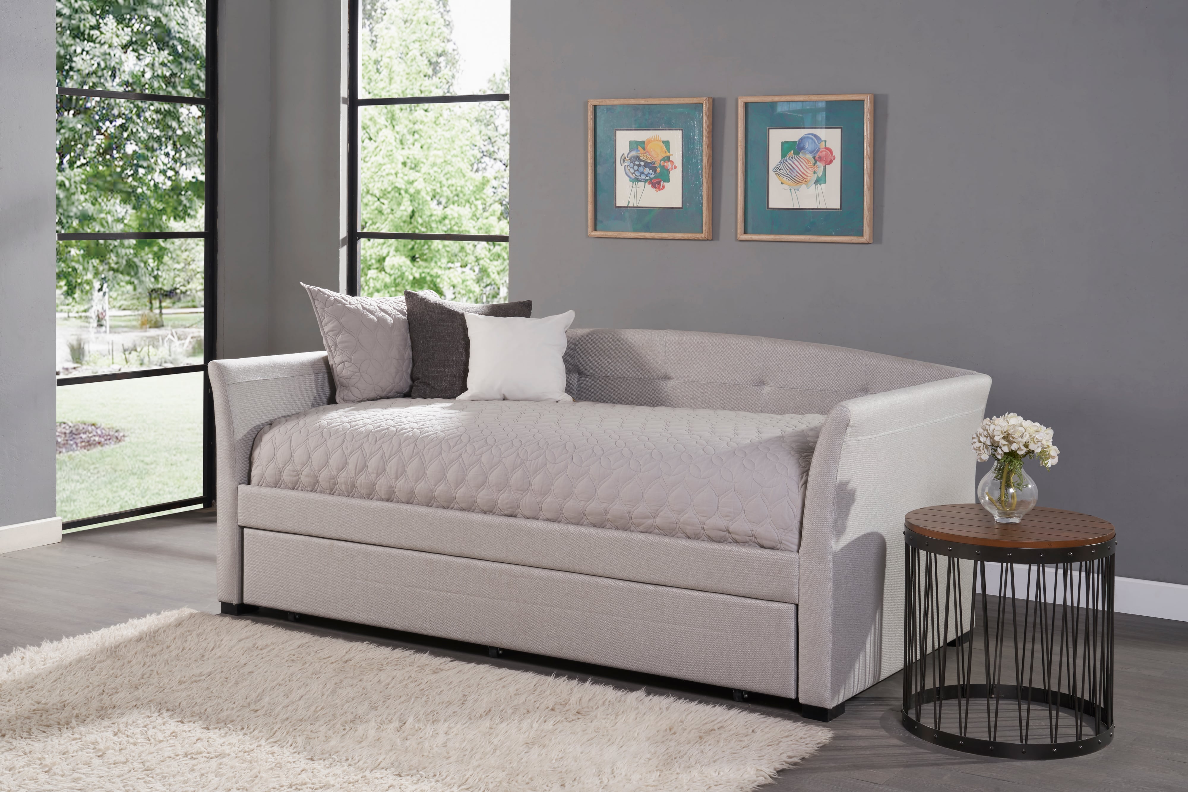Hillsdale 2412DBT Upholstered Twin Daybed with Trundle