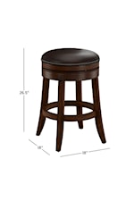 Hillsdale Tillman Tillman Backless Swivel Bar Height Stool