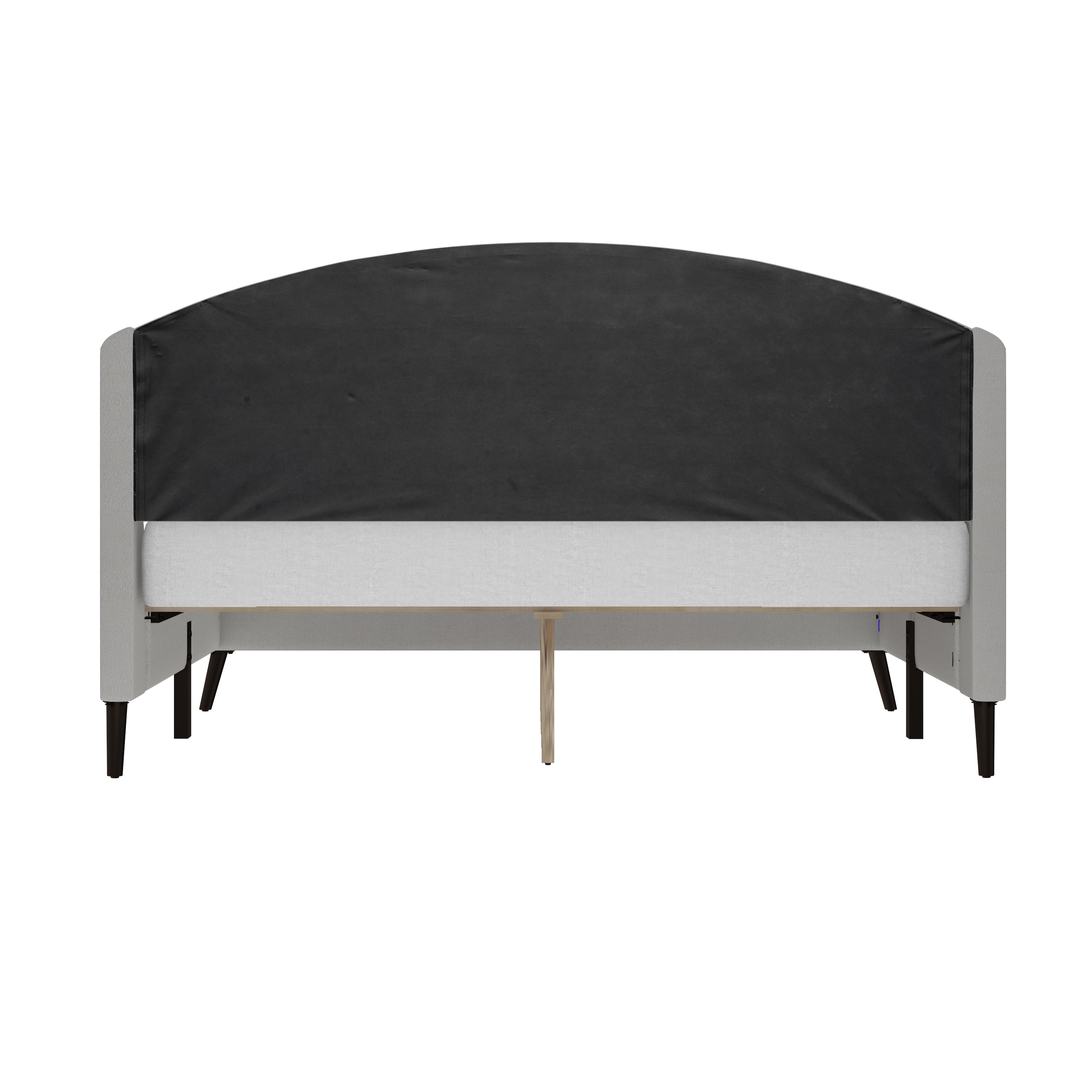 Hillsdale Fargo 2822660 MidCentury Modern Upholstered King Bed
