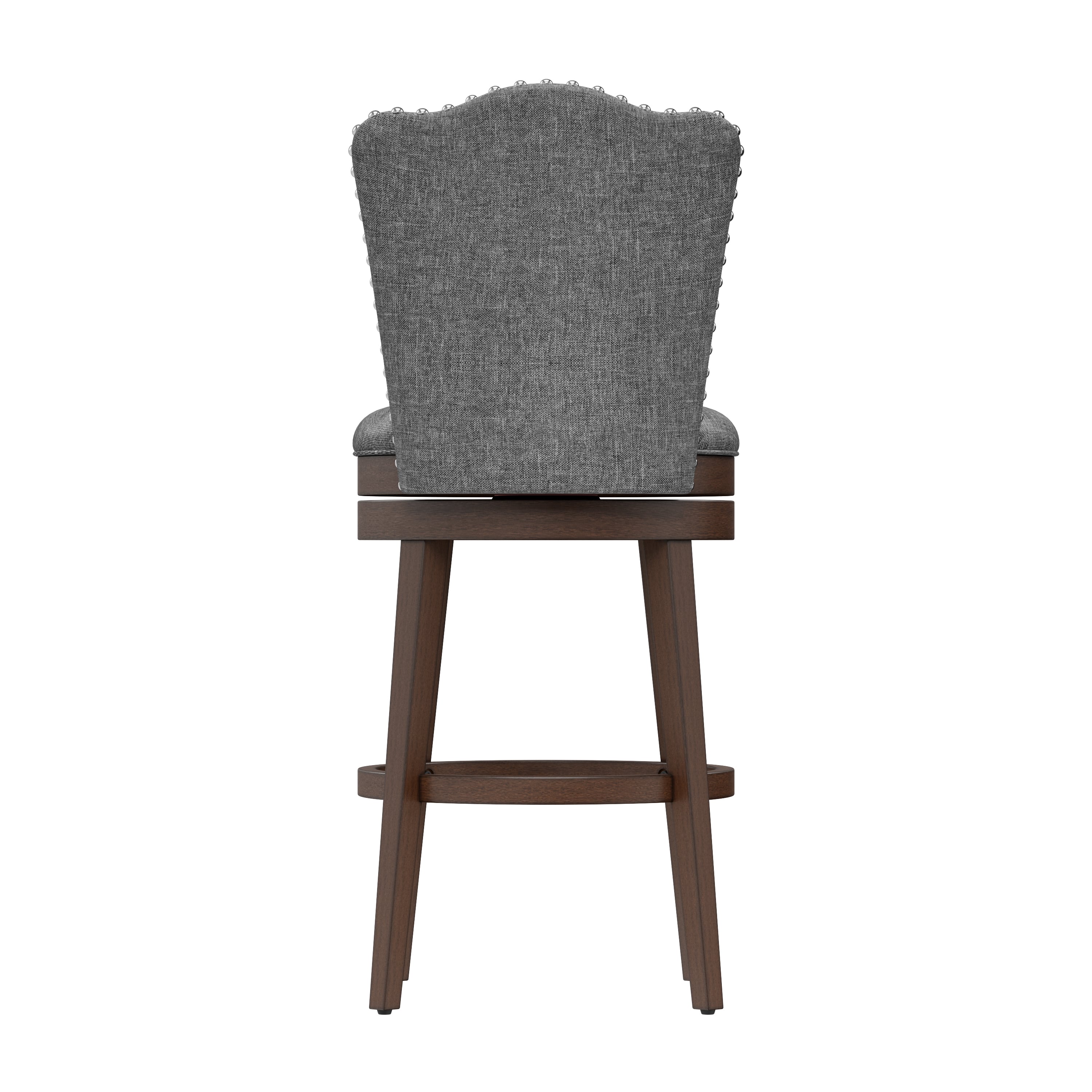 Hillsdale Edenwood 5945-831 Wood Bar Height Swivel Stool With Tufted ...