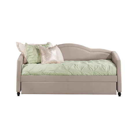 Jasmine Upholstered Twin Daybed with Trundle