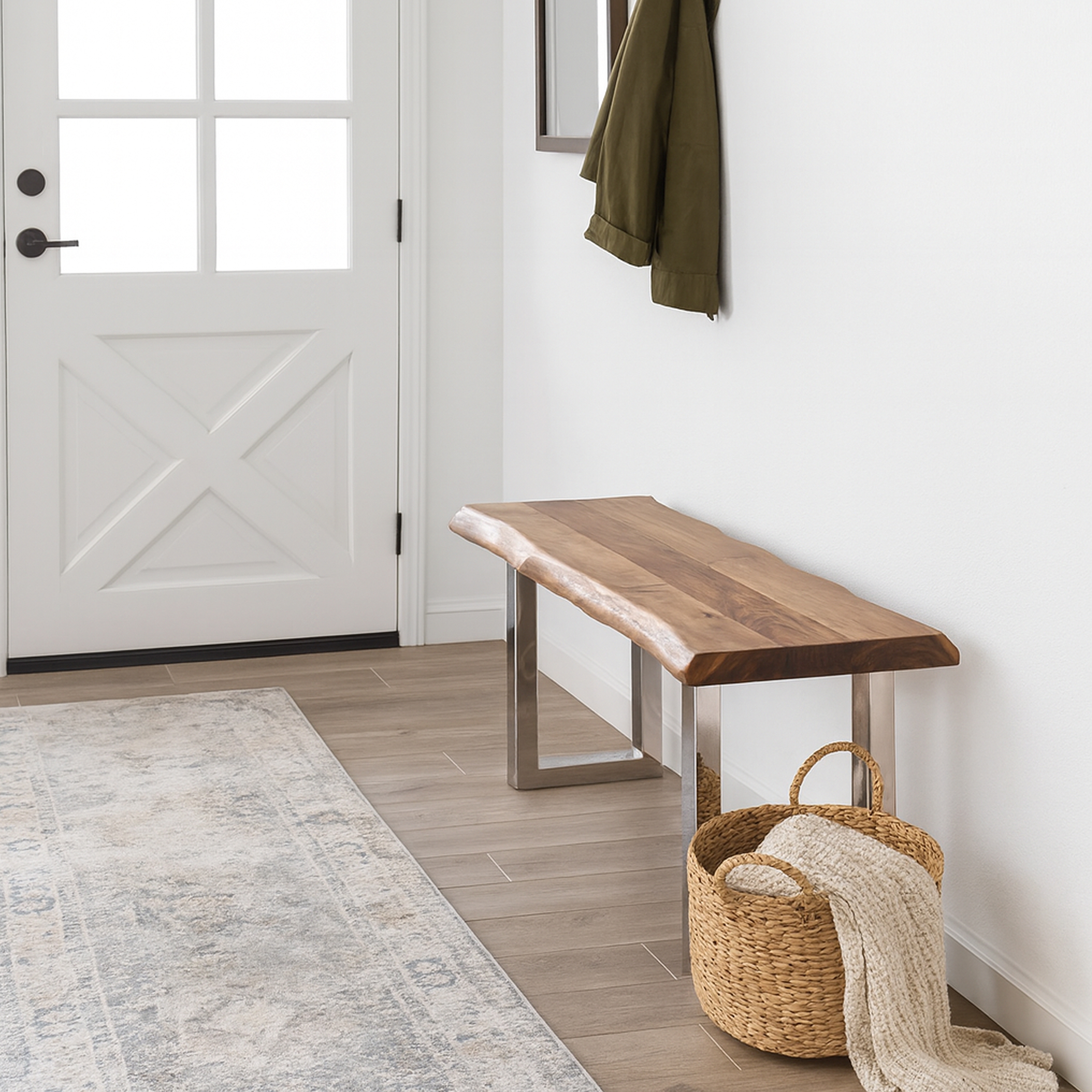 HH2 Home Home Creations Luxe Backless Bench