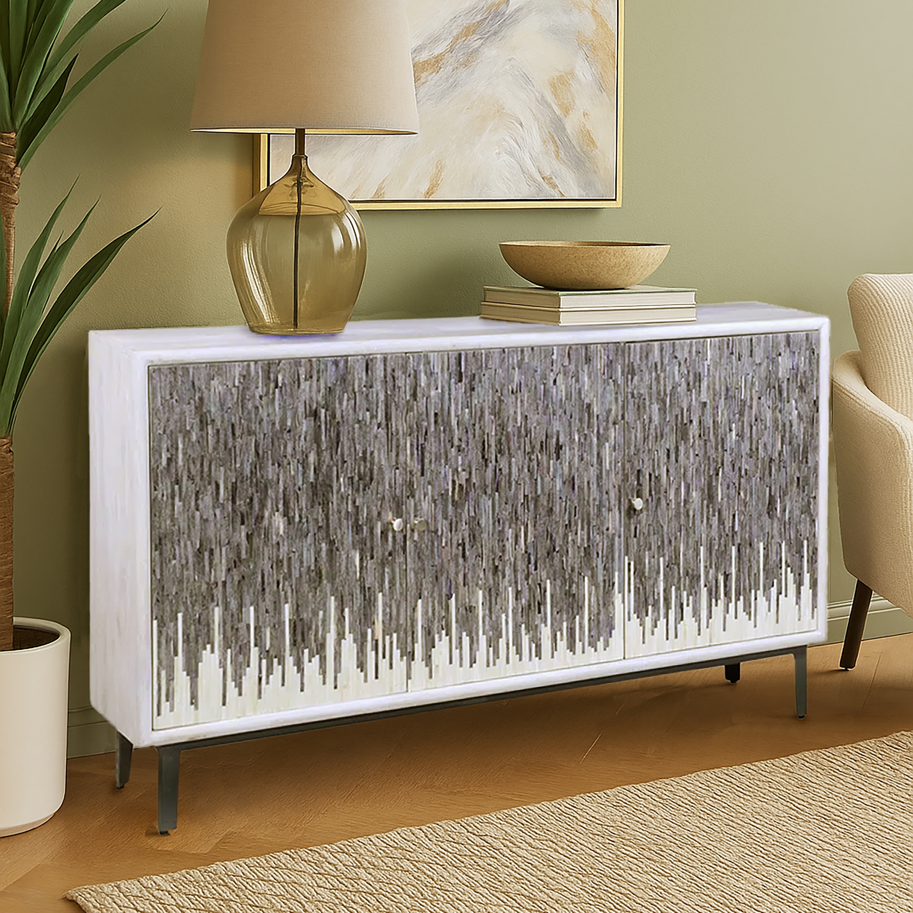 HH2 Home Home Creations Alaric 3-Door Credenza