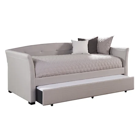 Morgan Upholstered Twin Daybed with Trundle