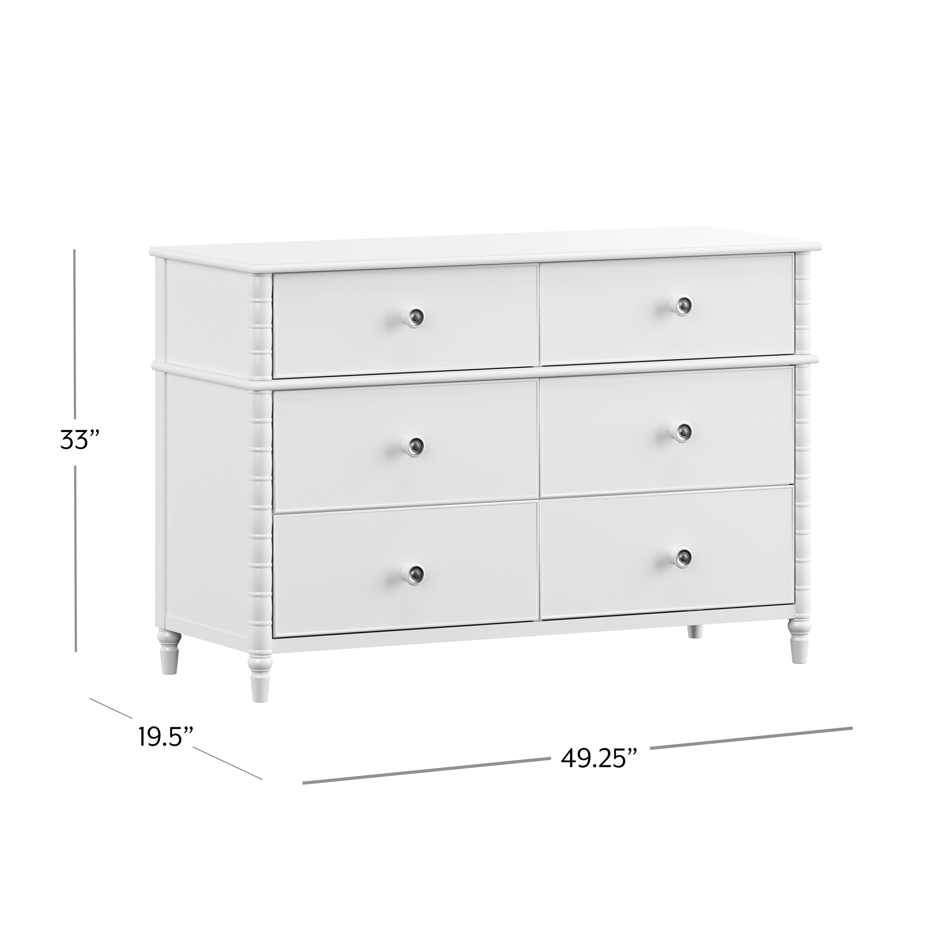 Hillsdale Alva 6-Drawer Dresser