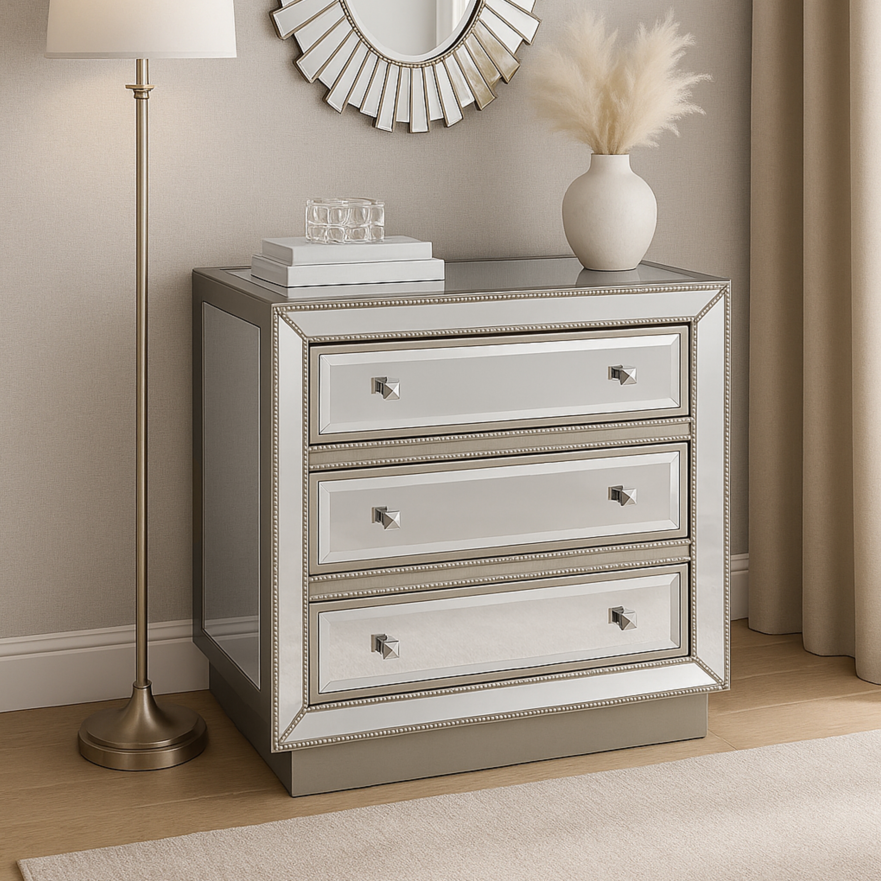 HH2 Home Home Creations Nix 3-Drawer Accent Chest