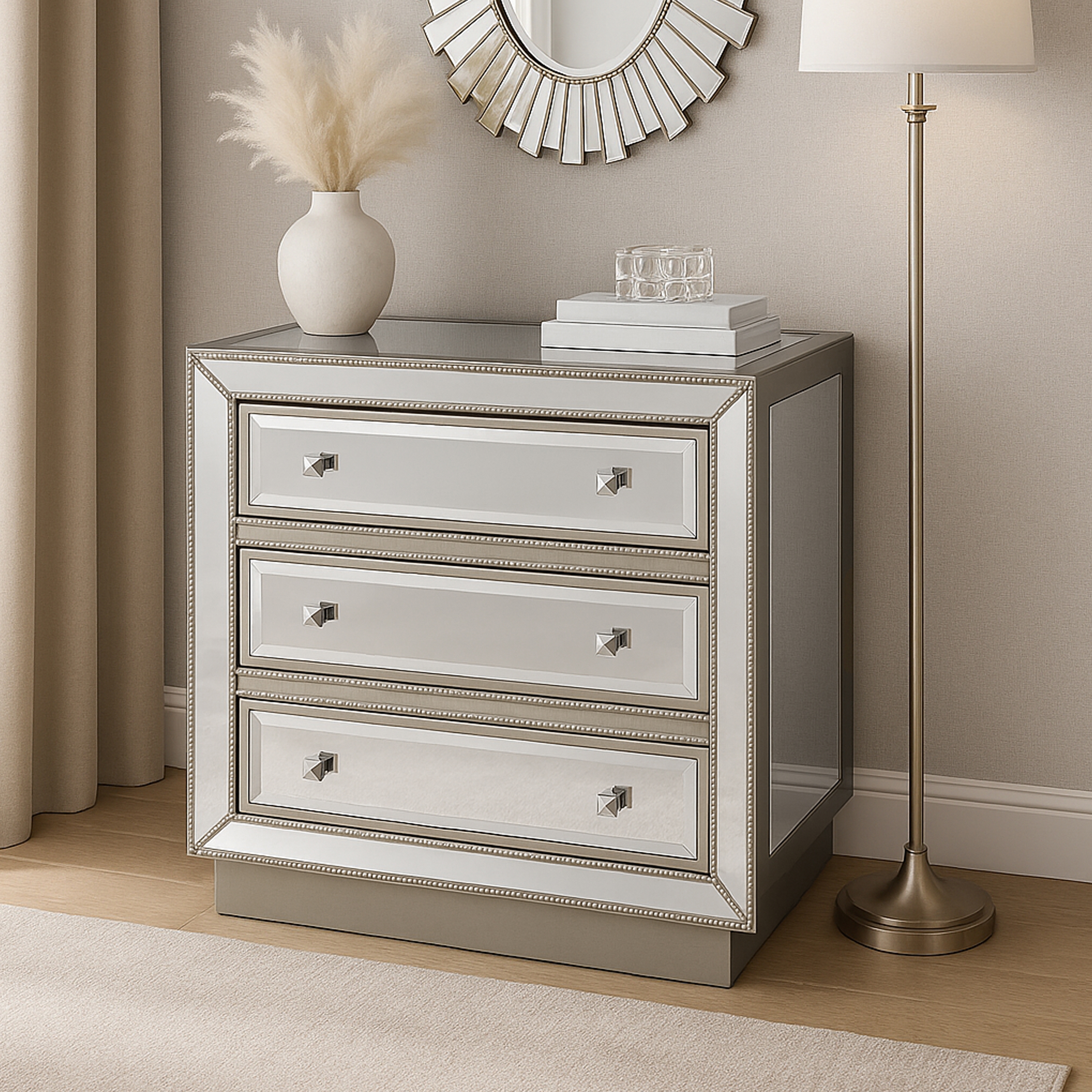 HH2 Home Home Creations Nix 3-Drawer Accent Chest