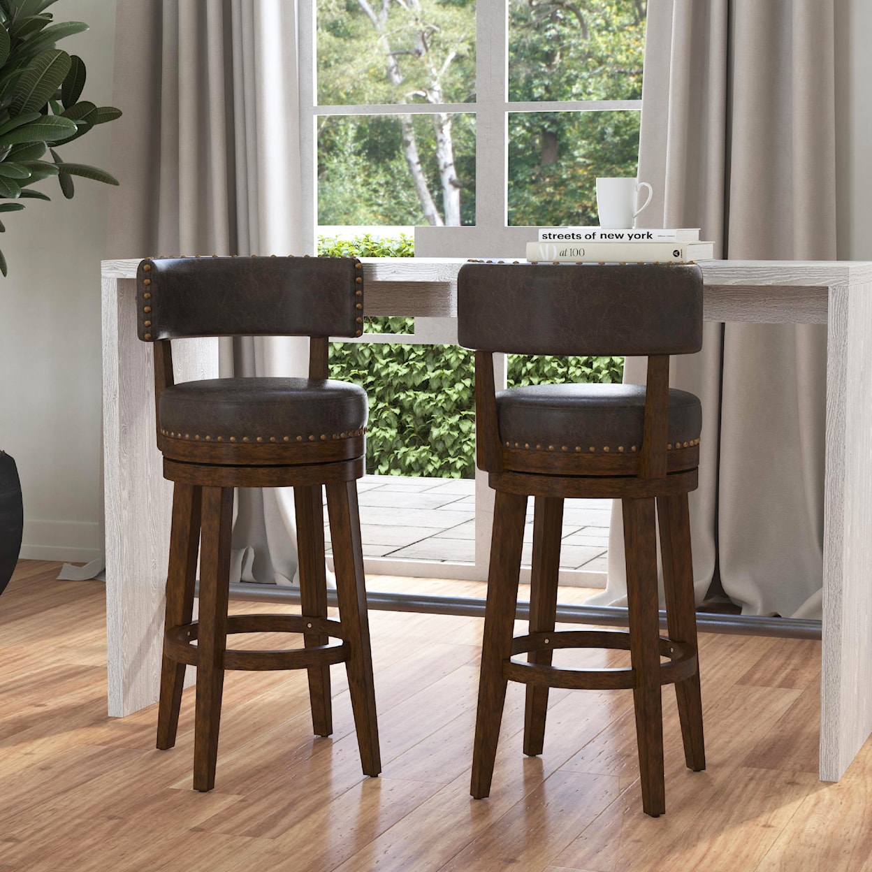 Hillsdale Lawton Bar Height Swivel Stool