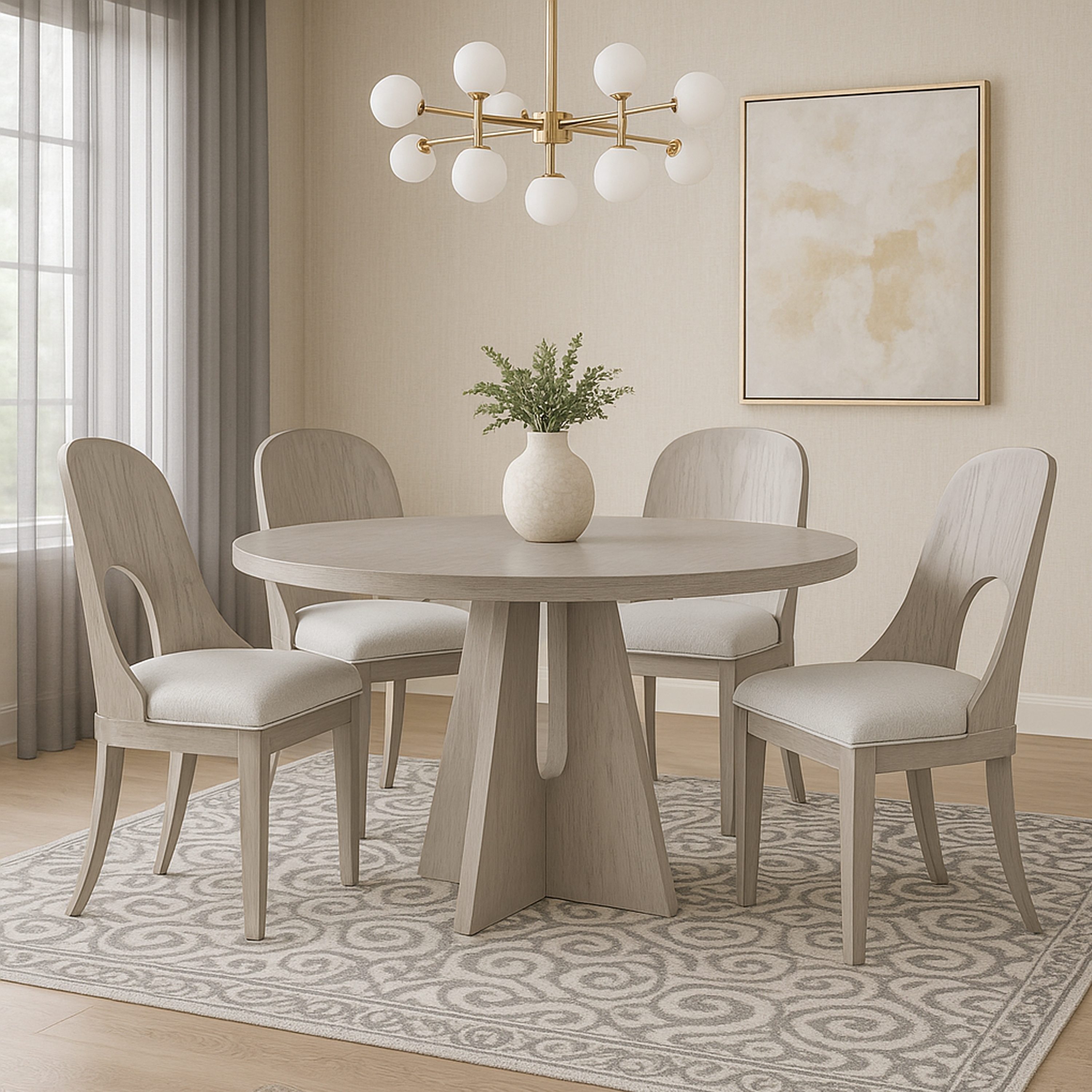 5-Piece Round Dining Set