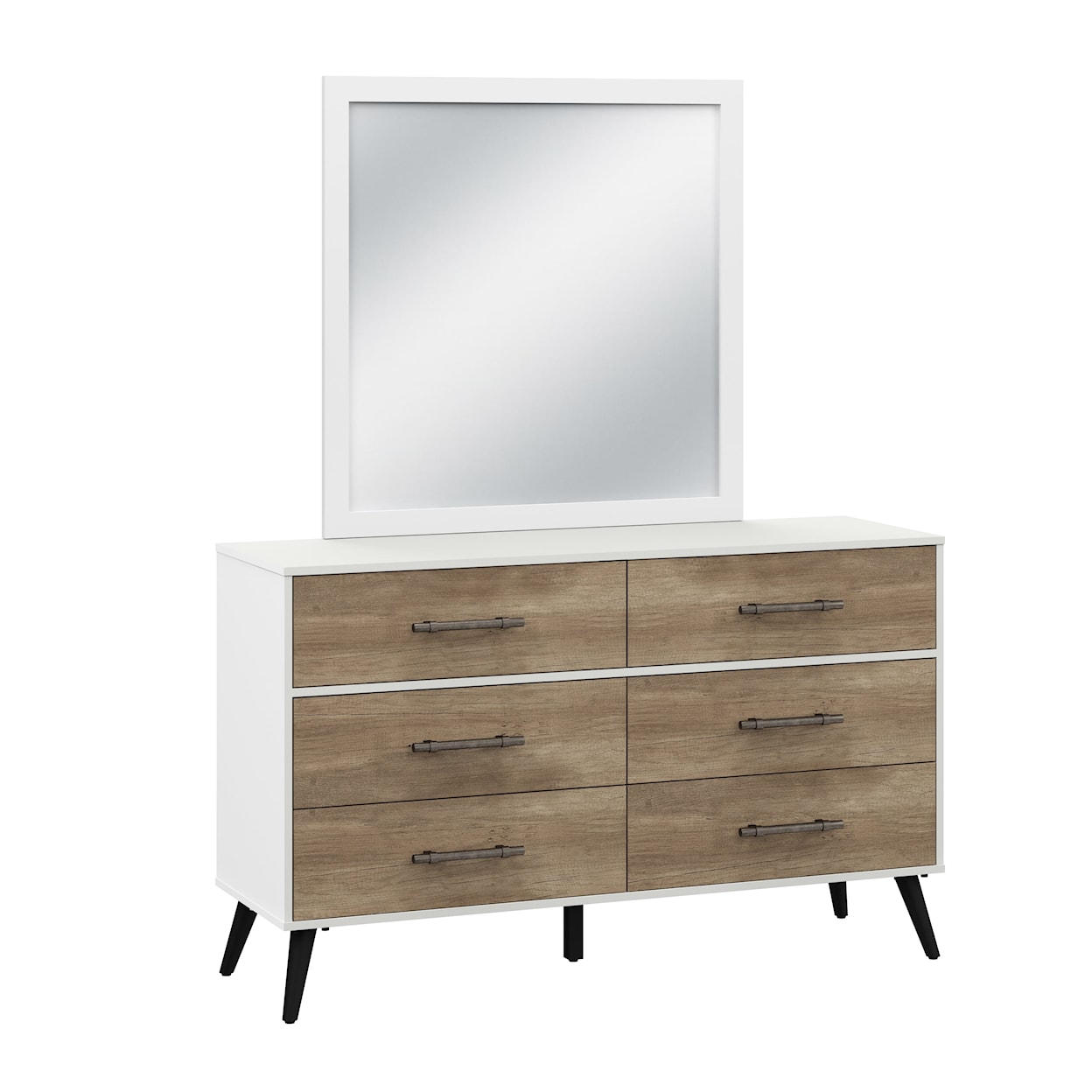 Hillsdale Fargo 6-Drawer Dresser and Mirror