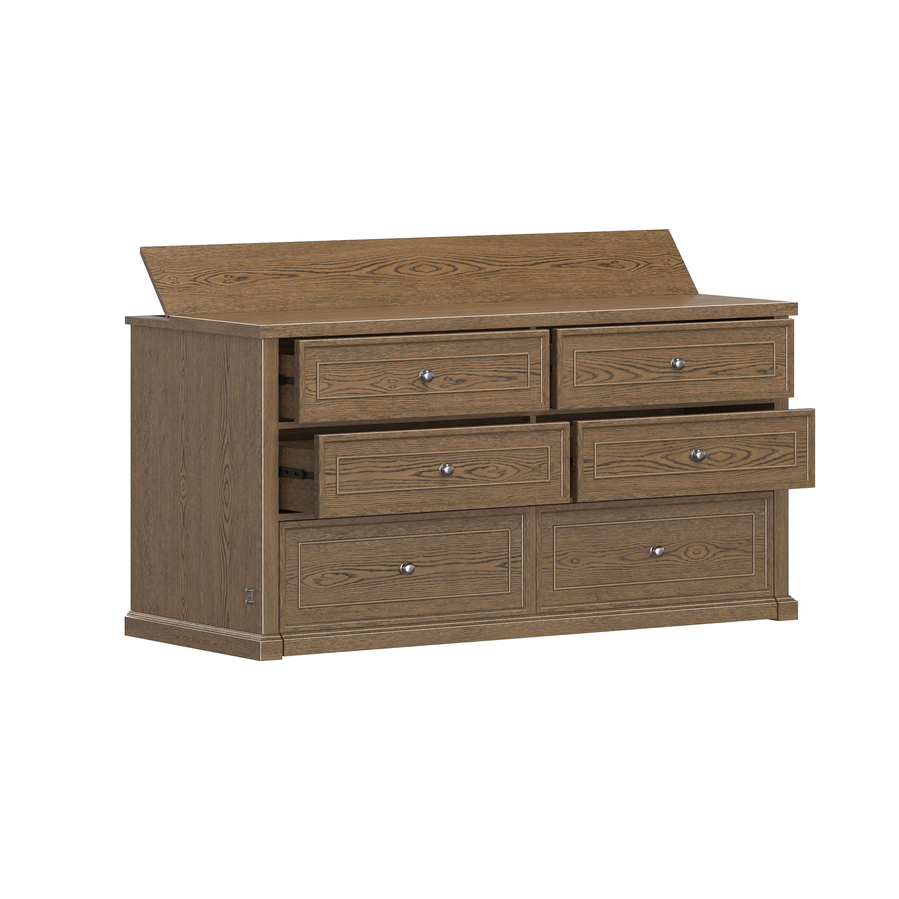HH2 Home Soren 4-Drawer Dresser with Pull-Out Queen Matt.