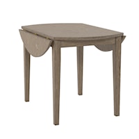 Kirkwood Contemporary Wood Round Dining Table with Drop Leaf