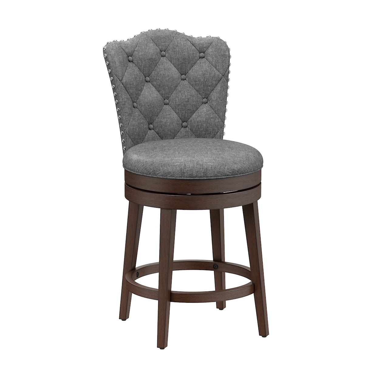 Hillsdale Edenwood Wood Counter Height Swivel Stool