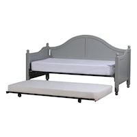 Augusta Wood Daybed with Suspension Deck and Metal Roll Out Trundle