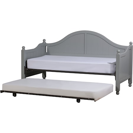 Augusta Wood Daybed with Suspension Deck and Metal Roll Out Trundle