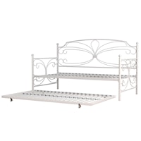 Traditional Metal Complete Twin Daybed with Trundle