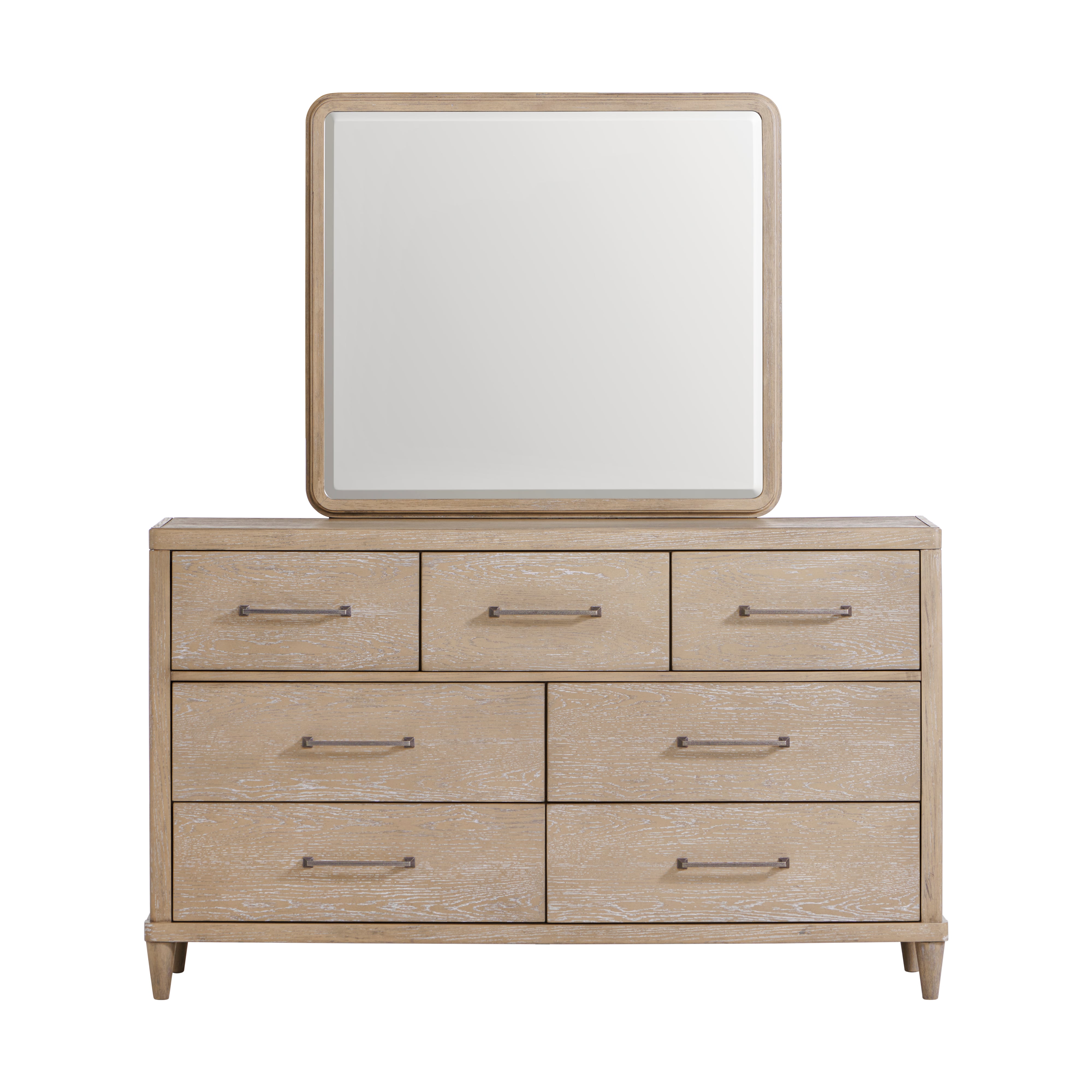 Hillsdale Portsmouth Wood 7 Drawer Dresser And Mirror