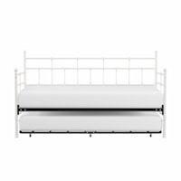 Providence Metal Twin Daybed with Roll Out Trundle