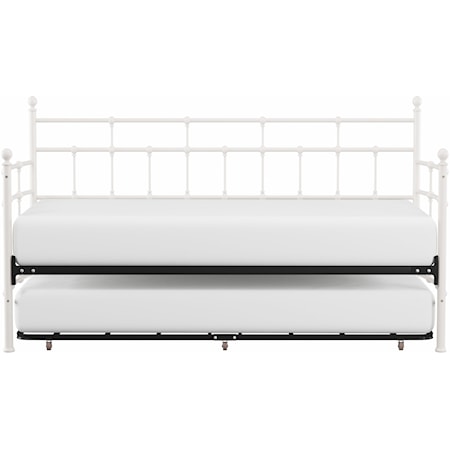 Providence Metal Twin Daybed with Roll Out Trundle