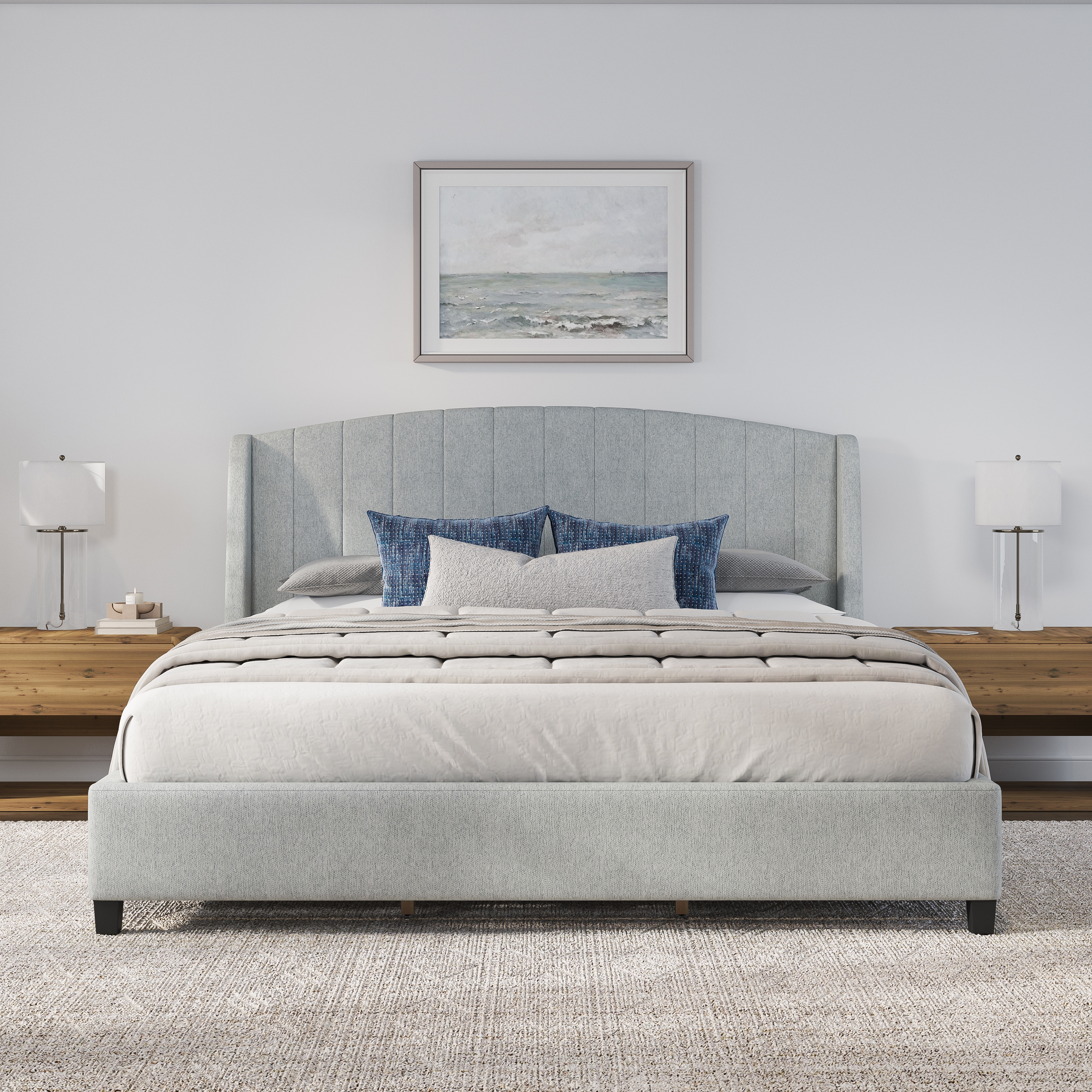 HH2 Home Copestone Winged King Platform Bed