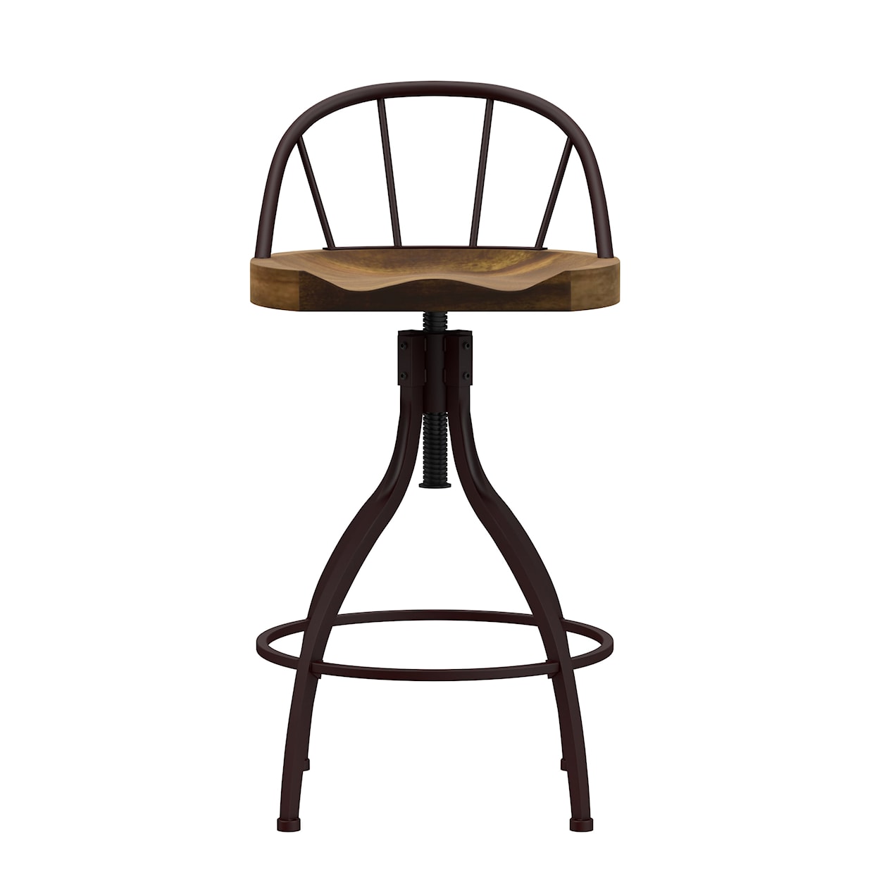 Hillsdale Worland Metal Adjustable Height Stool