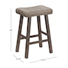 Hillsdale Saddle Counter Stool