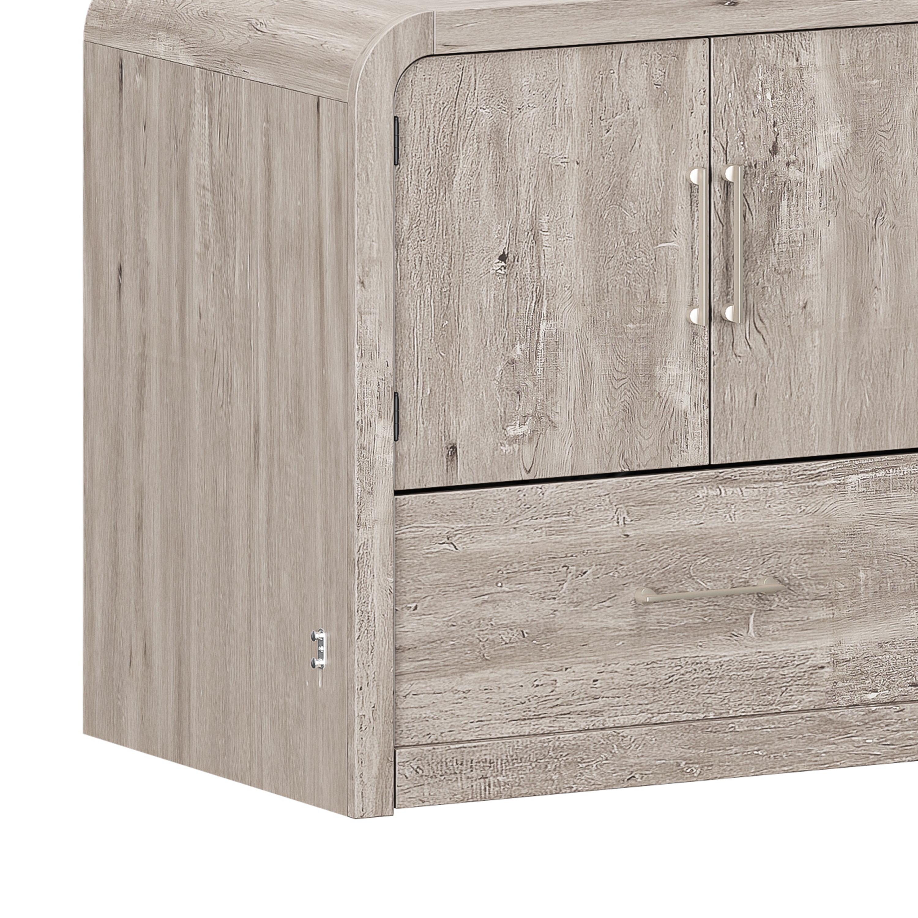 HH2 Home Juna 4-Door Console Cabinet Queen Bed