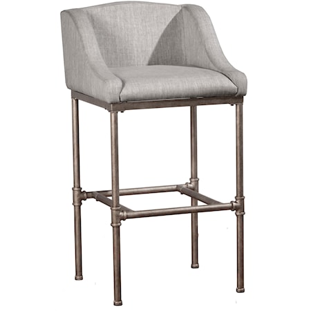 Contemporary Wingback Bar Stool