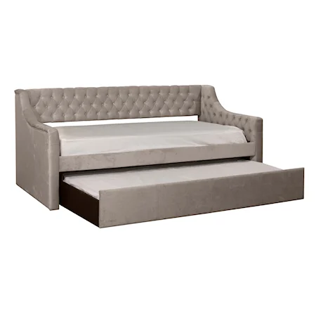 Jaylen Upholstered Twin Daybed with Trundle