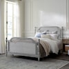 Hillsdale Melanie Wood and Cane Queen Bed with Metal Frame